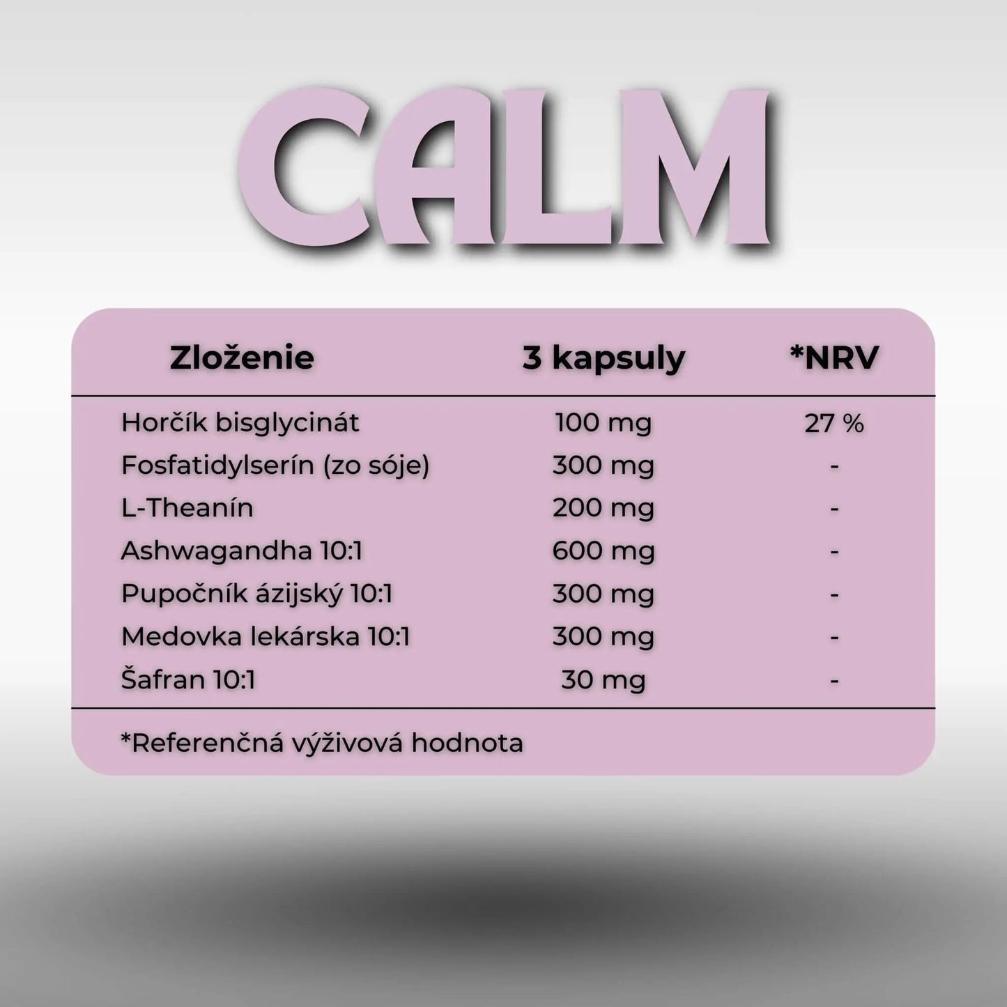 Balance duo Calm doplnok na stres thinkker zloženie tabuľka