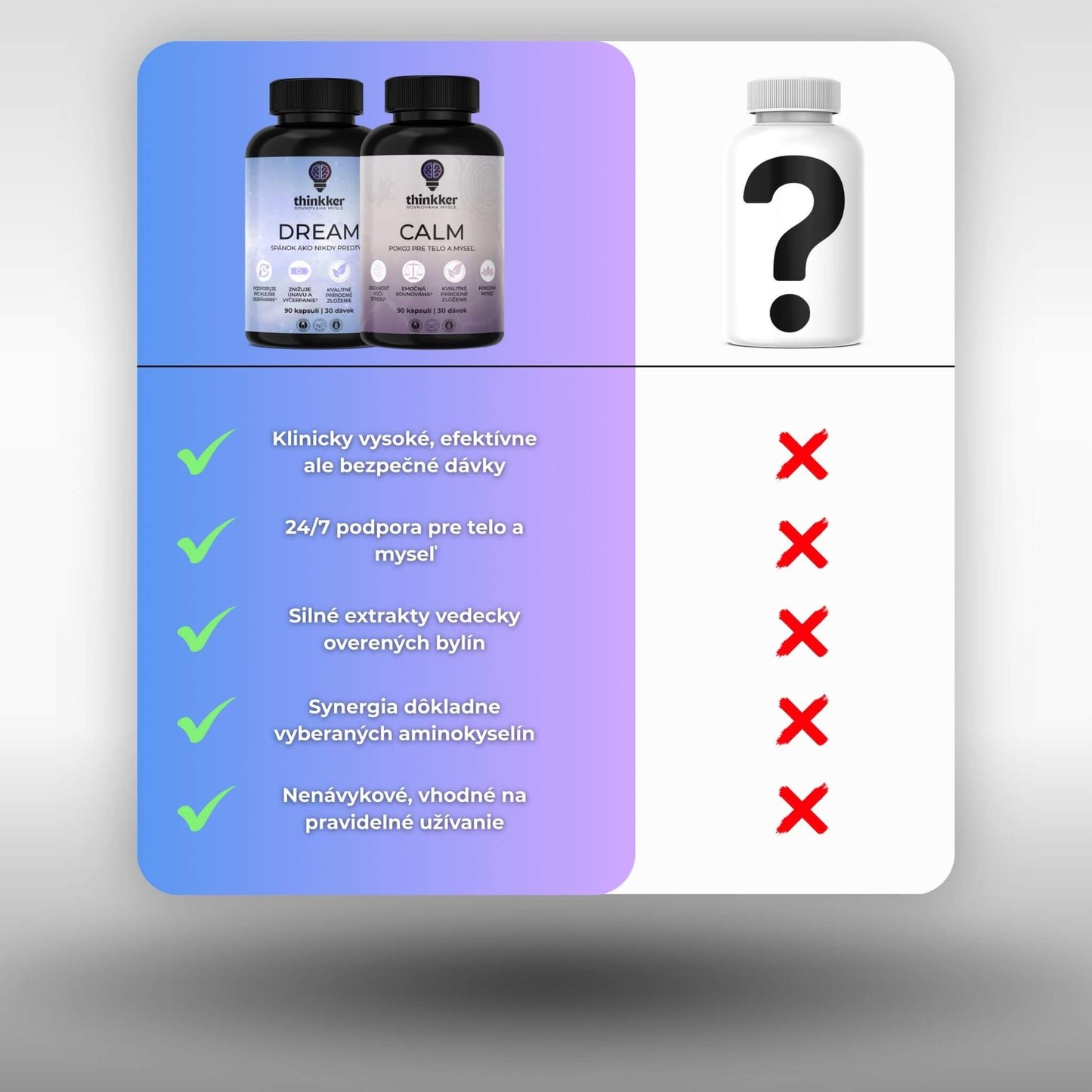 Balance Duo - pokoj cez deň, hlboký spánok v noci