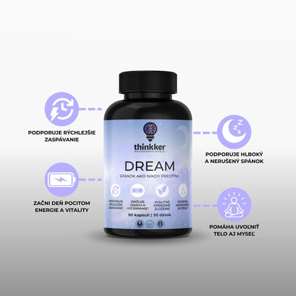 Dream – prémiový výživový doplnok na zlepšenie spánku