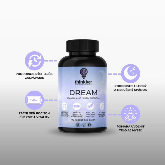 Dream – prémiový výživový doplnok na zlepšenie spánku