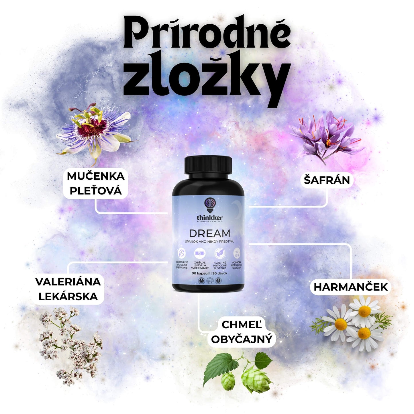 Dream – prémiový výživový doplnok na zlepšenie spánku